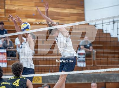 Thumbnail 3 in Newport Harbor @ Torrey Pines ()2025 CIF State Boys Volleyball Championships) photogallery.