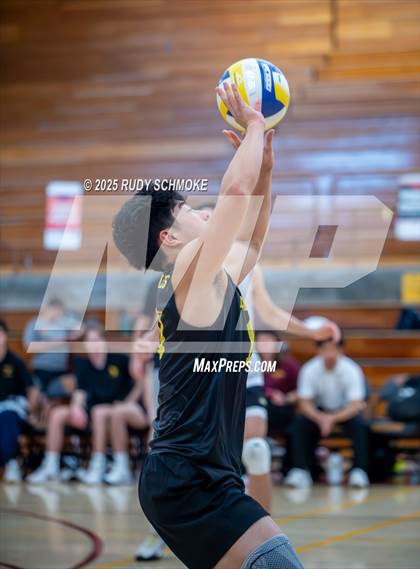 Thumbnail 3 in Newport Harbor @ Torrey Pines ()2025 CIF State Boys Volleyball Championships) photogallery.