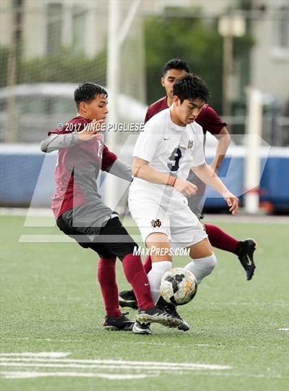 Thumbnail 2 in Bell Gardens @ Notre Dame (SO) (CIF SS Playoffs) photogallery.