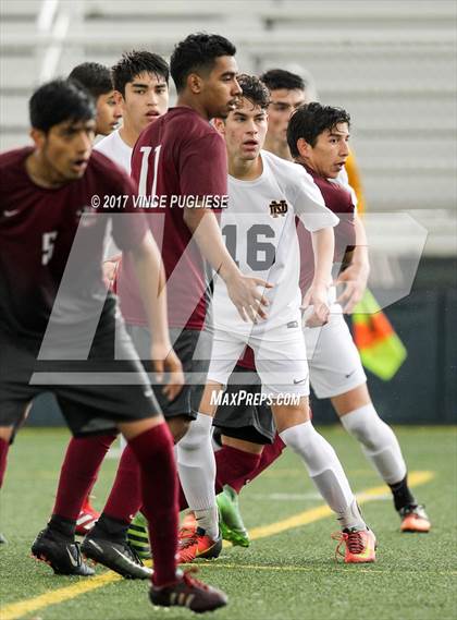 Thumbnail 1 in Bell Gardens @ Notre Dame (SO) (CIF SS Playoffs) photogallery.