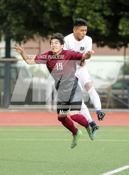 Thumbnail 1 in Bell Gardens @ Notre Dame (SO) (CIF SS Playoffs) photogallery.