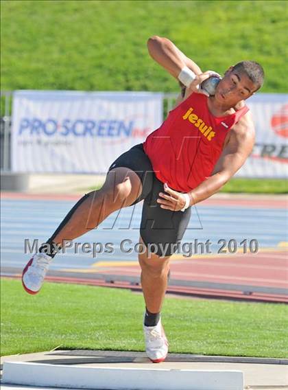 Thumbnail 2 in CIF State Championships (Boys Shot Put) photogallery.