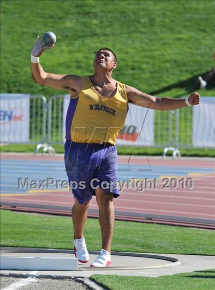 Thumbnail 2 in CIF State Championships (Boys Shot Put) photogallery.