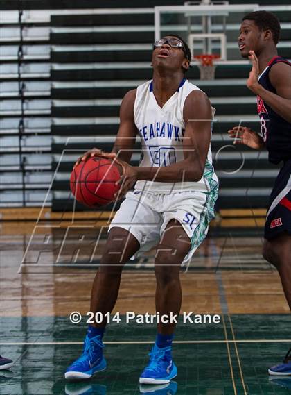 Thumbnail 1 in South Lakes vs. National Christian Academy (George Long Holiday Hoops Tournament) photogallery.