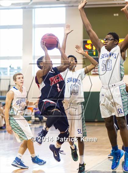 Thumbnail 1 in South Lakes vs. National Christian Academy (George Long Holiday Hoops Tournament) photogallery.