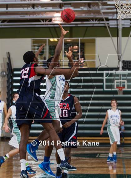 Thumbnail 1 in South Lakes vs. National Christian Academy (George Long Holiday Hoops Tournament) photogallery.