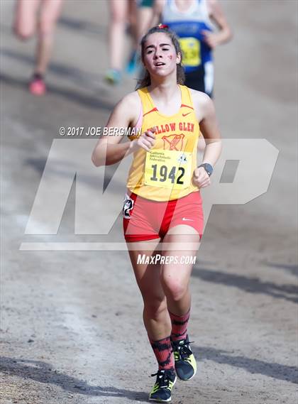 Thumbnail 1 in CIF State Cross Country Championships (Girls D2 Race) photogallery.