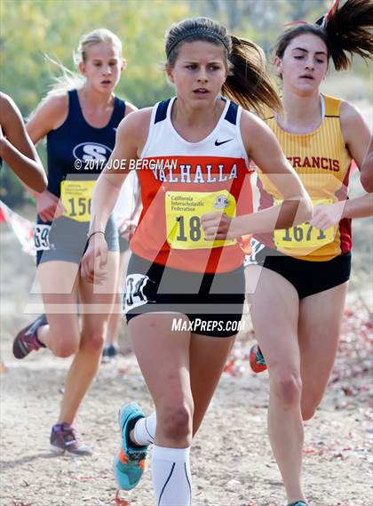 Thumbnail 1 in CIF State Cross Country Championships (Girls D2 Race) photogallery.