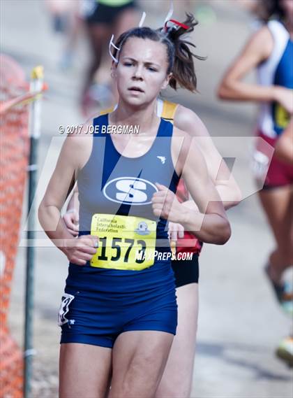 Thumbnail 2 in CIF State Cross Country Championships (Girls D2 Race) photogallery.