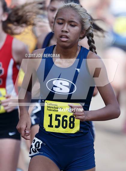 Thumbnail 1 in CIF State Cross Country Championships (Girls D2 Race) photogallery.