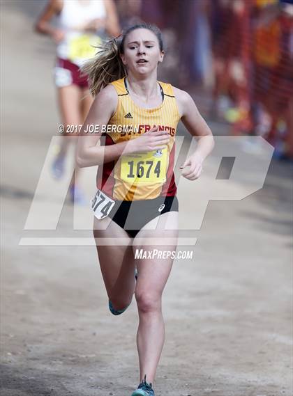 Thumbnail 3 in CIF State Cross Country Championships (Girls D2 Race) photogallery.