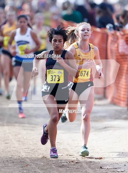 Thumbnail 1 in CIF State Cross Country Championships (Girls D2 Race) photogallery.