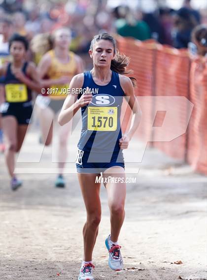 Thumbnail 3 in CIF State Cross Country Championships (Girls D2 Race) photogallery.