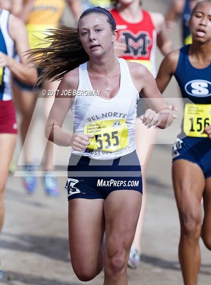 Thumbnail 3 in CIF State Cross Country Championships (Girls D2 Race) photogallery.