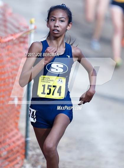 Thumbnail 2 in CIF State Cross Country Championships (Girls D2 Race) photogallery.