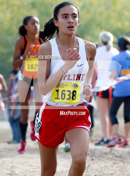 Thumbnail 1 in CIF State Cross Country Championships (Girls D2 Race) photogallery.