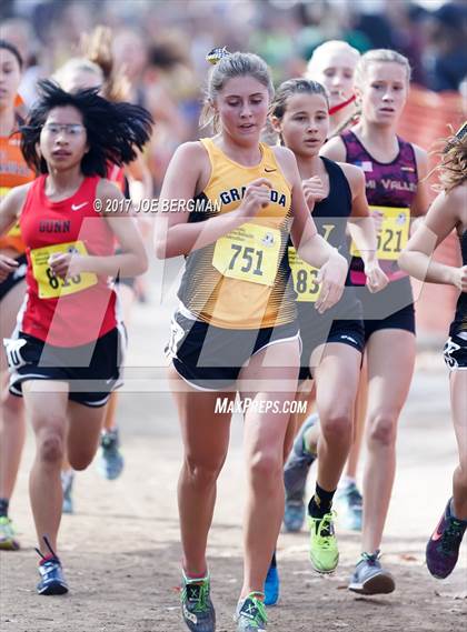 Thumbnail 3 in CIF State Cross Country Championships (Girls D2 Race) photogallery.