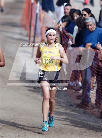 Thumbnail 1 in CIF State Cross Country Championships (Girls D2 Race) photogallery.