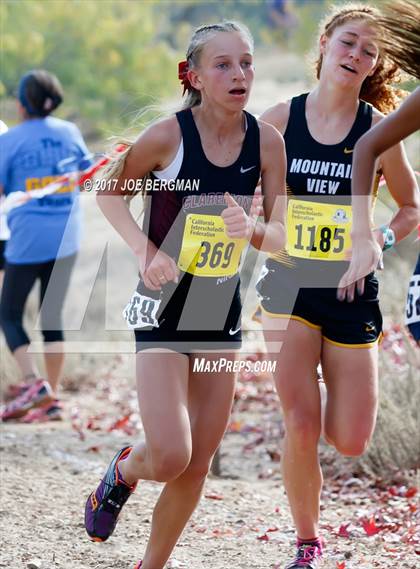 Thumbnail 2 in CIF State Cross Country Championships (Girls D2 Race) photogallery.