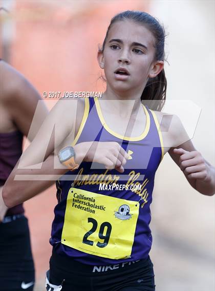 Thumbnail 1 in CIF State Cross Country Championships (Girls D2 Race) photogallery.