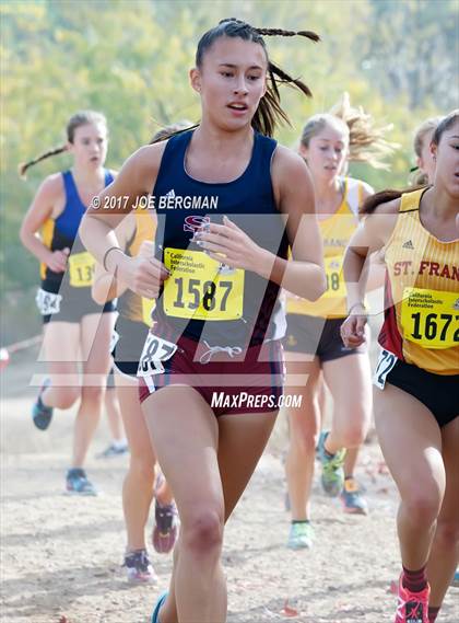 Thumbnail 3 in CIF State Cross Country Championships (Girls D2 Race) photogallery.