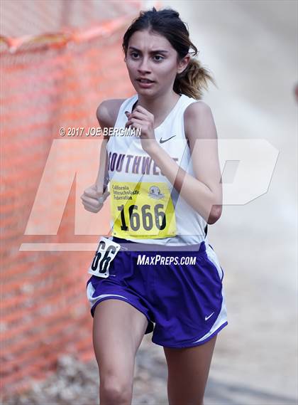 Thumbnail 3 in CIF State Cross Country Championships (Girls D2 Race) photogallery.