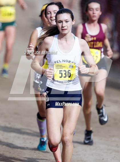 Thumbnail 1 in CIF State Cross Country Championships (Girls D2 Race) photogallery.