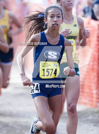 Thumbnail 2 in CIF State Cross Country Championships (Girls D2 Race) photogallery.