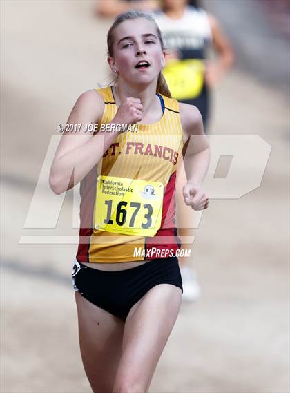 Thumbnail 1 in CIF State Cross Country Championships (Girls D2 Race) photogallery.