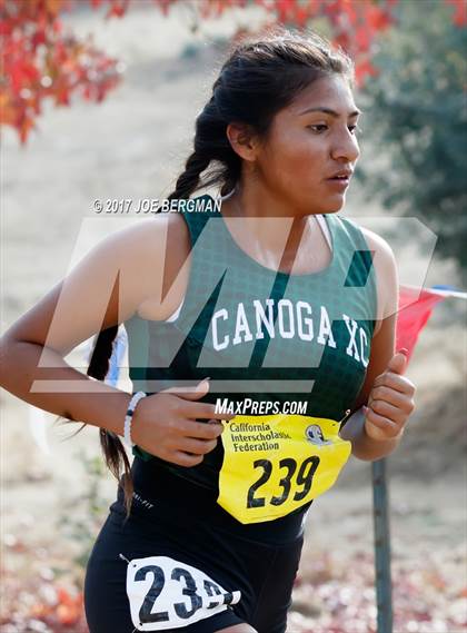 Thumbnail 3 in CIF State Cross Country Championships (Girls D2 Race) photogallery.