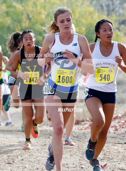 Thumbnail 1 in CIF State Cross Country Championships (Girls D2 Race) photogallery.