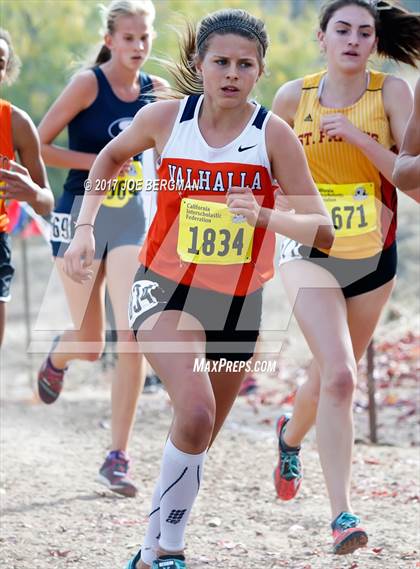 Thumbnail 3 in CIF State Cross Country Championships (Girls D2 Race) photogallery.