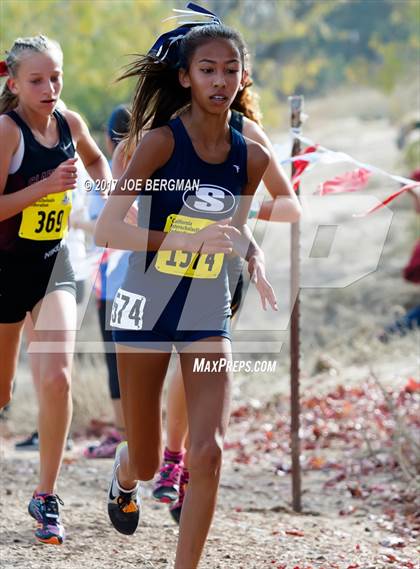 Thumbnail 1 in CIF State Cross Country Championships (Girls D2 Race) photogallery.
