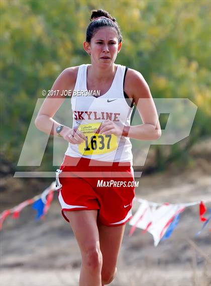 Thumbnail 1 in CIF State Cross Country Championships (Girls D2 Race) photogallery.