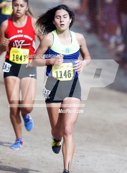 Thumbnail 2 in CIF State Cross Country Championships (Girls D2 Race) photogallery.