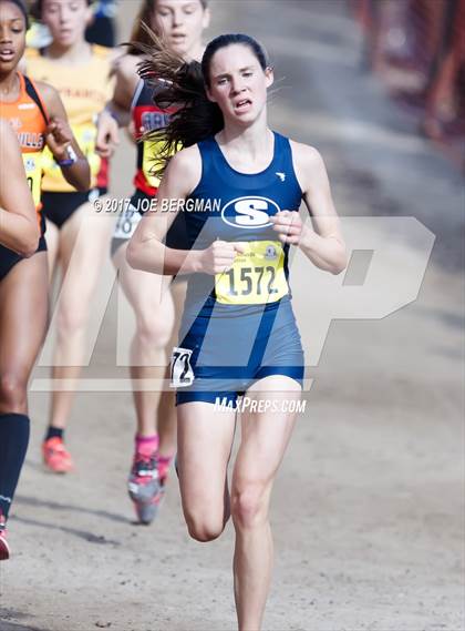 Thumbnail 2 in CIF State Cross Country Championships (Girls D2 Race) photogallery.