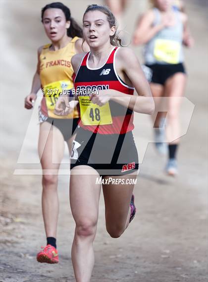 Thumbnail 2 in CIF State Cross Country Championships (Girls D2 Race) photogallery.