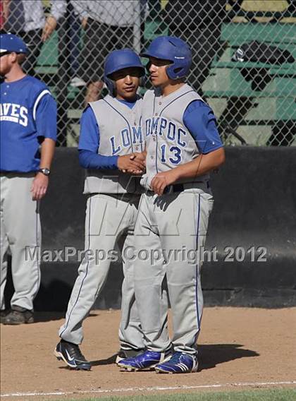 Thumbnail 2 in Village Christian vs. Lompoc (CIF SS Playoffs) photogallery.