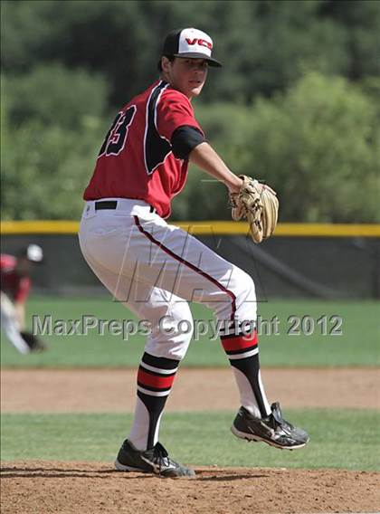 Thumbnail 2 in Village Christian vs. Lompoc (CIF SS Playoffs) photogallery.