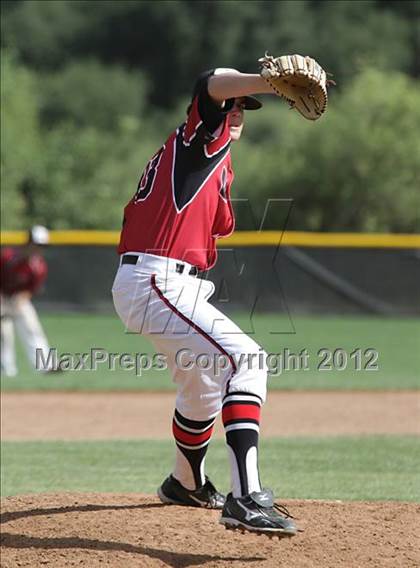 Thumbnail 3 in Village Christian vs. Lompoc (CIF SS Playoffs) photogallery.