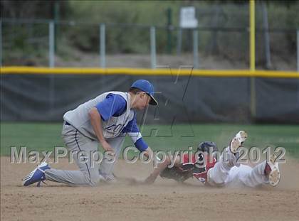 Thumbnail 2 in Village Christian vs. Lompoc (CIF SS Playoffs) photogallery.