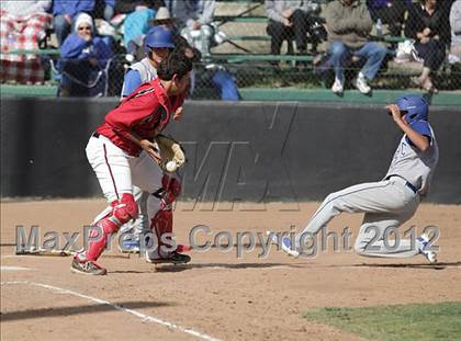 Thumbnail 2 in Village Christian vs. Lompoc (CIF SS Playoffs) photogallery.