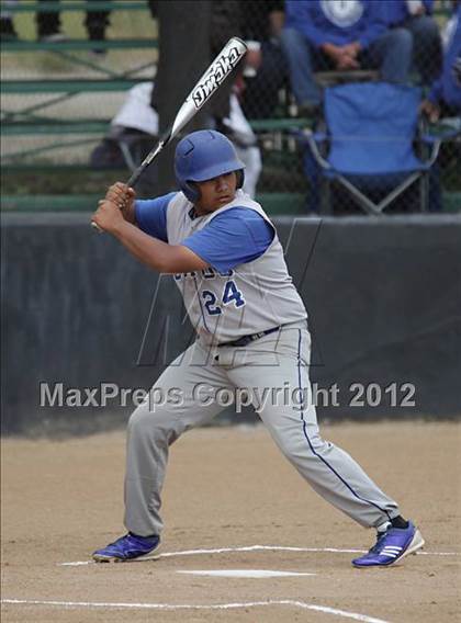 Thumbnail 2 in Village Christian vs. Lompoc (CIF SS Playoffs) photogallery.