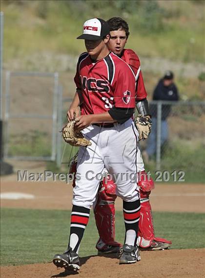 Thumbnail 3 in Village Christian vs. Lompoc (CIF SS Playoffs) photogallery.
