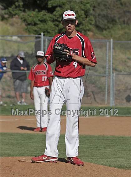 Thumbnail 2 in Village Christian vs. Lompoc (CIF SS Playoffs) photogallery.