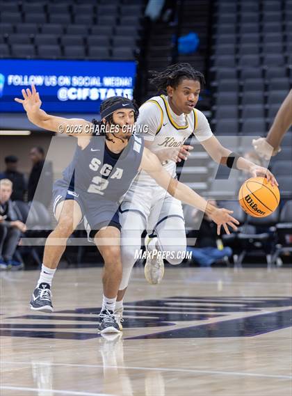 Thumbnail 1 in San Gabriel Academy @ King's Academy (CIF D3 Finals) photogallery.
