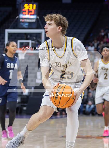 Thumbnail 2 in San Gabriel Academy @ King's Academy (CIF D3 Finals) photogallery.