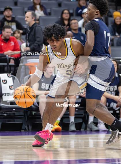 Thumbnail 1 in San Gabriel Academy @ King's Academy (CIF D3 Finals) photogallery.