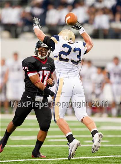 Thumbnail 1 in Trinity vs. Shiloh Christian (Kirk Herbstreit National Kickoff Classic) photogallery.