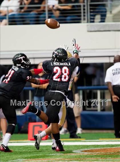 Thumbnail 3 in Trinity vs. Shiloh Christian (Kirk Herbstreit National Kickoff Classic) photogallery.